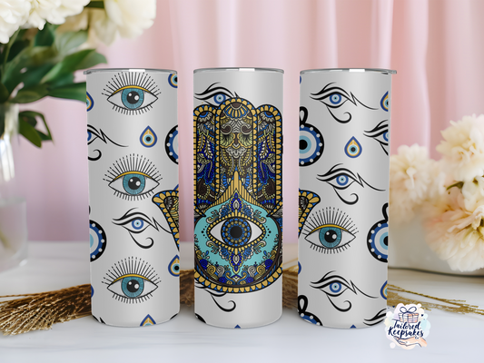Hamsa hand tumbler
