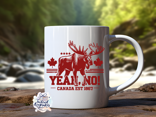 YEAH, NO! Canada Est. 1867 mug