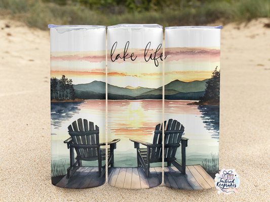 Lake life tumbler
