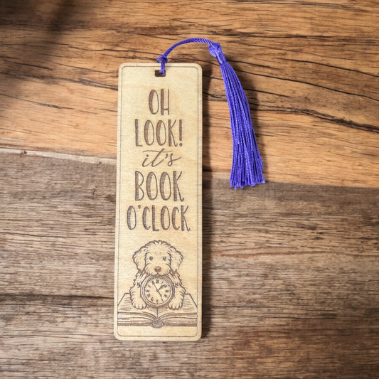 Oh Look! It's Book O'Clock Bookmark
