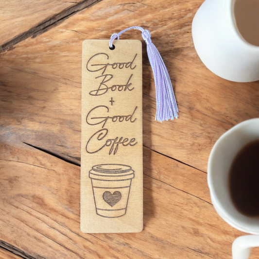 Good Book + Good Coffee Bookmark